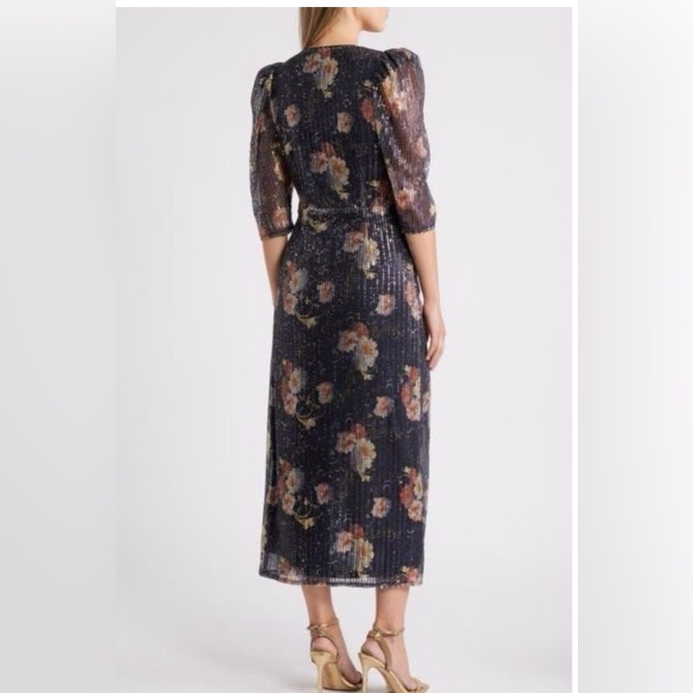 Chelsea28 Black Floral Midi Dress - Picture 5 of 5